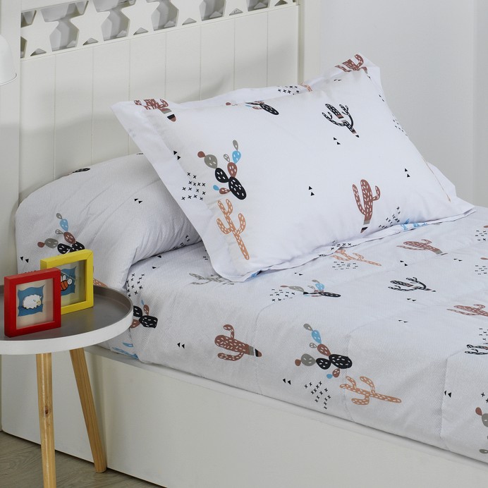 Dhestia Home - Edredón Ajustable Cama Infantil Cactus - Color ÚNICO, Talla Cama  90 : : Hogar y cocina